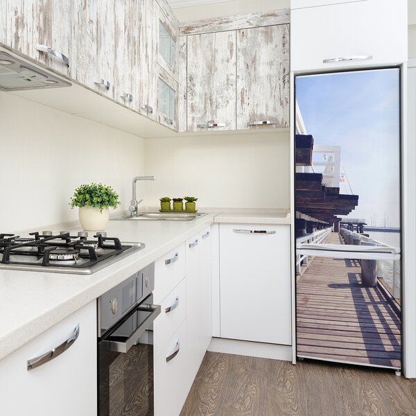 Samolepící nálepka na ledničku Molo v Sopotech FridgeStick-70x190-f-138065024