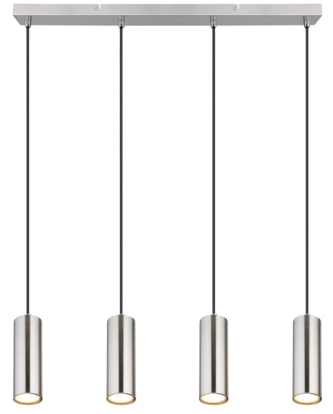 Globo 57911-4H - Lustr na lanku ROBBY 4xGU10/35W/230V matný chrom