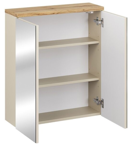 Comad Bali Cashmere skříňka 60x20x70 cm se zrcadlem béžová BALI CASHMERE 84-60-2D