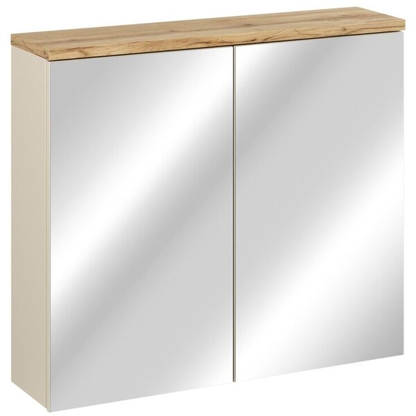Comad Bali Cashmere skříňka 80x20x70 cm se zrcadlem béžová BALI CASHMERE 84-80-2D
