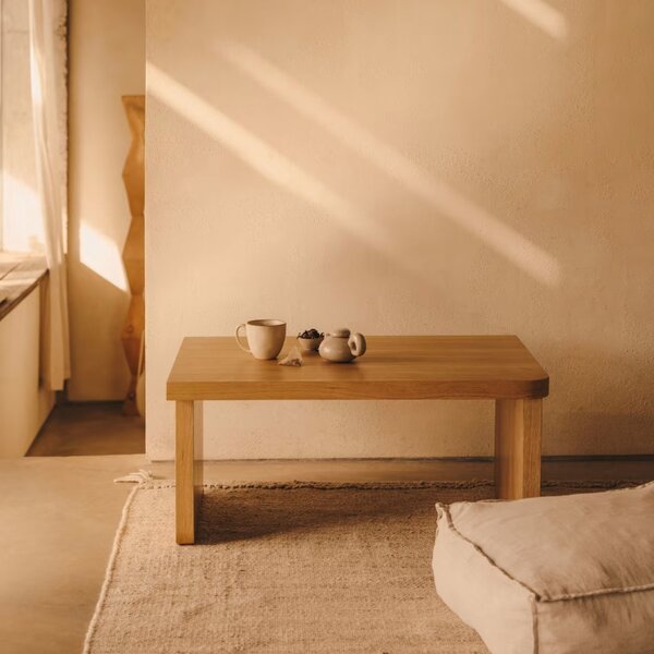 Dubový konferenční stolek Kave Home Oaq 89 x 62 cm