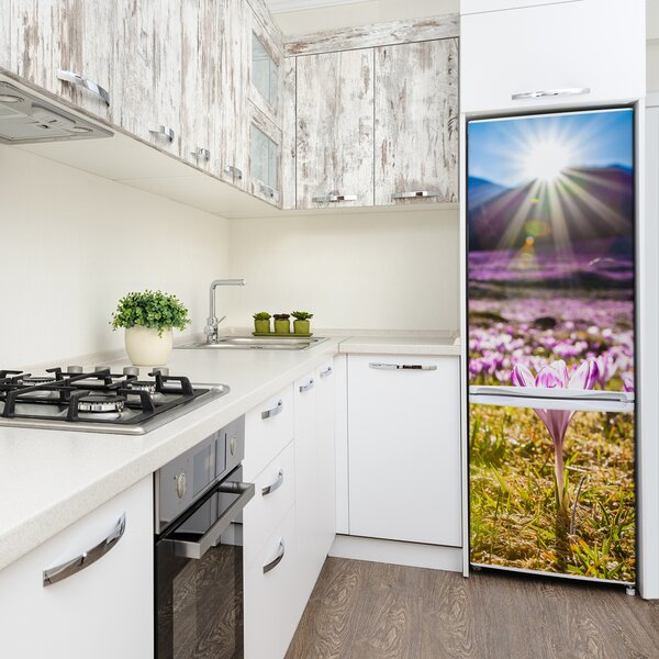Nálepka na ledničku Krokusy v horách FridgeStick-70x190-f-146993619