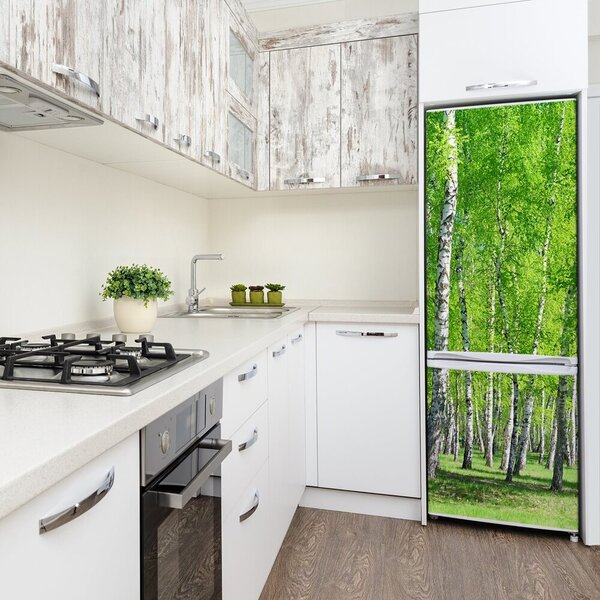 Nálepka na ledničku samolepící Břízový les FridgeStick-70x190-f-155145245