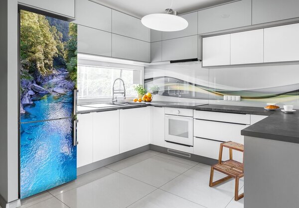 Nálepka na ledničku Řeka v lese FridgeStick-70x190-f-158043905