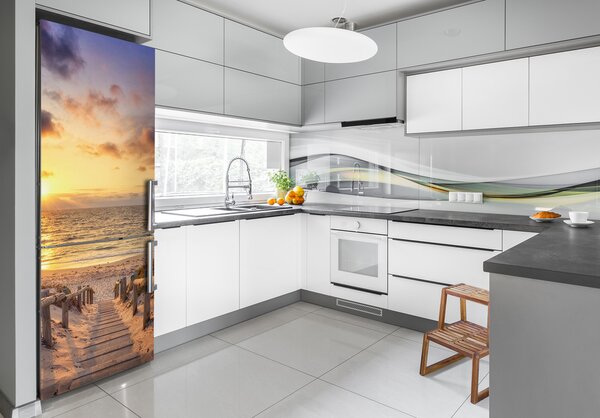 Nálepka tapeta na ledničku Stezka na pláž FridgeStick-70x190-f-165069331