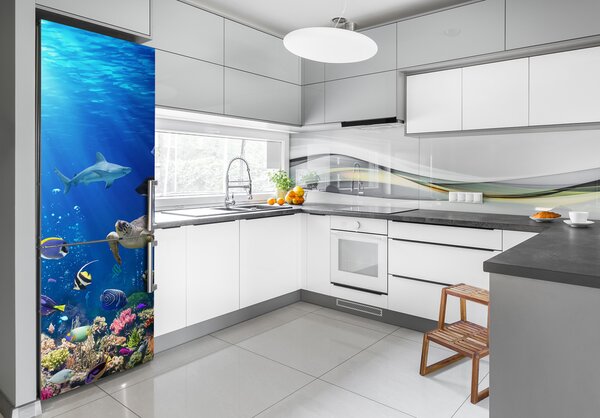 Nálepka tapeta na ledničku Korálový útes FridgeStick-70x190-f-161347812