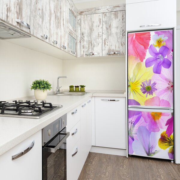 Foto tapeta na ledničku Barevné květiny FridgeStick-70x190-f-161285503