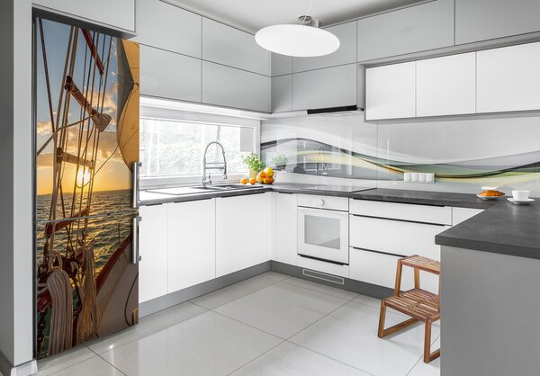 Samolepící nálepka na ledničku Plachetnice na moři FridgeStick-70x190-f-166132688