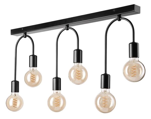 Stropní svítidlo JANO 6xE27/15W/230V černá