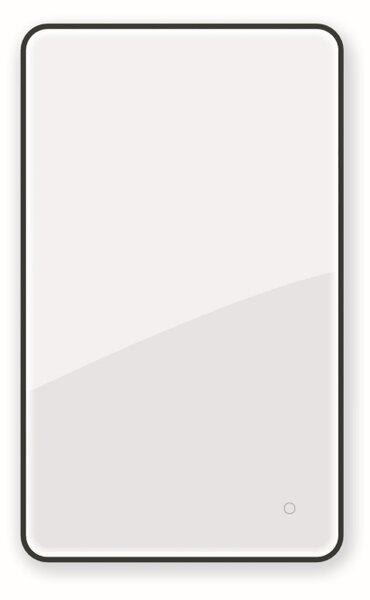 Oltens Nordlis zrcadlo 60x100 cm obdélníkový s osvětlením s vyhřívací podložkou černá 64117300