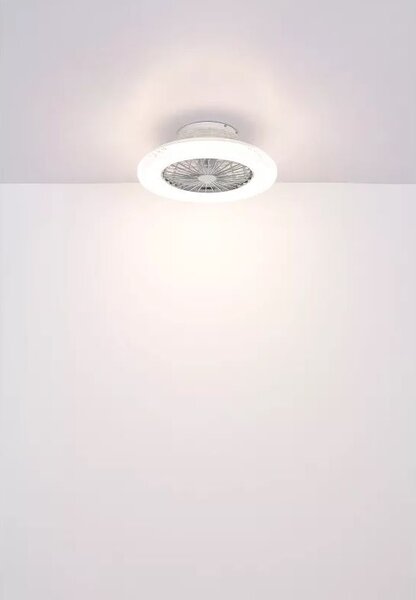 Globo Lighting Corusso stropní ventilátor se světlem 1x40 W bílá-chrom 03654