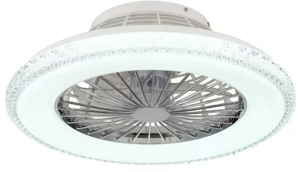 Globo Lighting Corusso stropní ventilátor se světlem 1x40 W bílá-chrom 03654