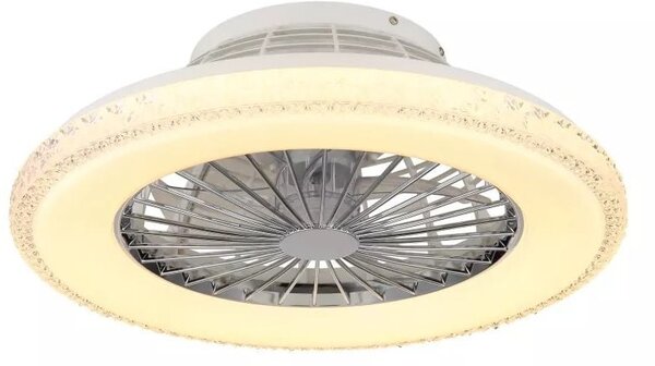 Globo Lighting Corusso stropní ventilátor se světlem 1x40 W bílá-chrom 03654
