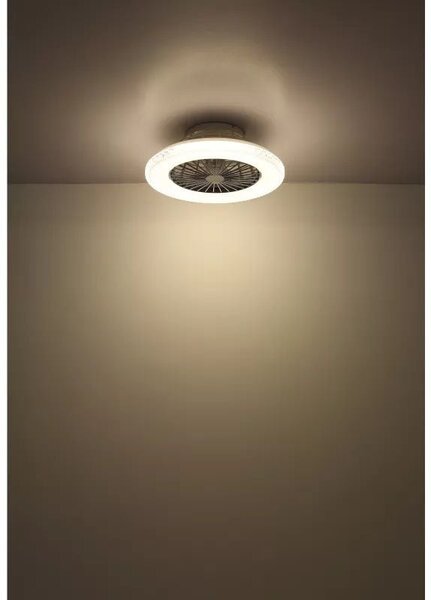 Globo Lighting Corusso stropní ventilátor se světlem 1x40 W bílá-chrom 03654