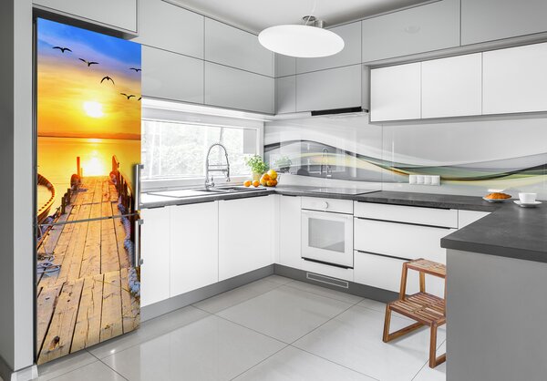Nálepka na ledničku Příroda jezero FridgeStick-70x190-f-180615214