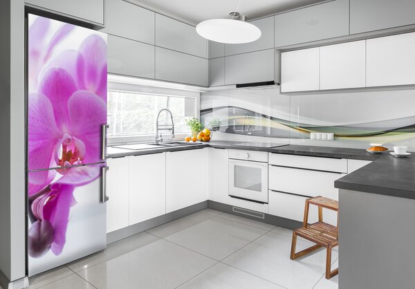 Foto tapeta na ledničku Růžová orchidej FridgeStick-70x190-f-178713472