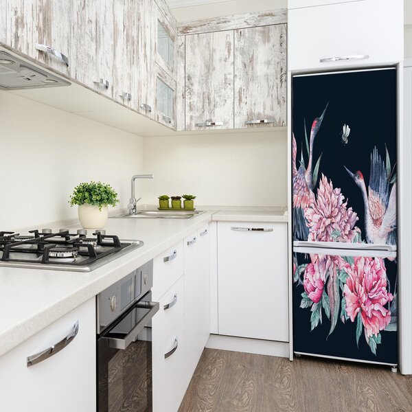Fototapeta nálepka na ledničku Jeřábi FridgeStick-70x190-f-187303909