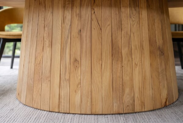 Oválný jídelní stůl ART DECO 220 CM krémový masiv mango Nábytek | Jídelní prostory | Jídelní stoly | Kulaté