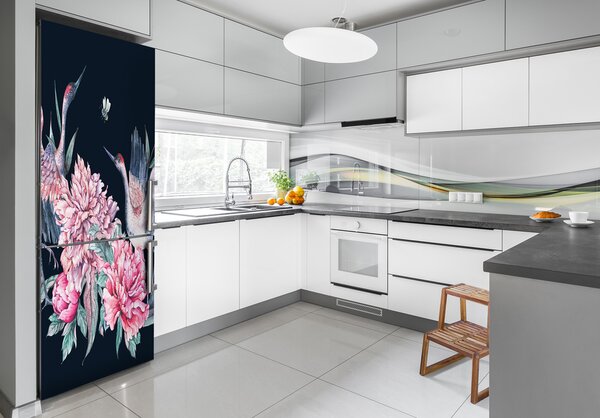 Fototapeta nálepka na ledničku Jeřábi FridgeStick-70x190-f-187303909