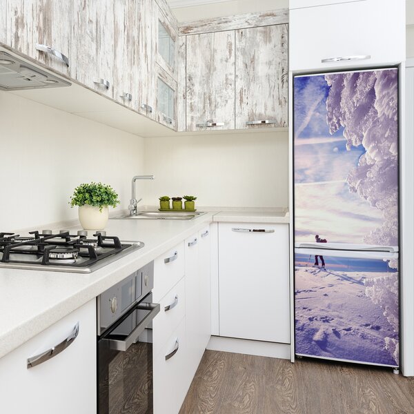 Nálepka tapeta na ledničku Lidé lyžař FridgeStick-70x190-f-188220053