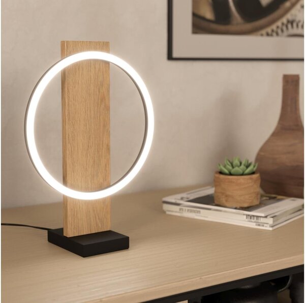 Eglo 901718 - LED Stolní lampa BOYAL LED/12W/230V 3000K béžová/černá