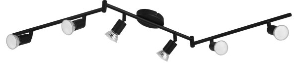 Eglo 32433 - LED Bodové svítidlo BUZZ-LED 6xGU10/2,8W/230V 3000K černá