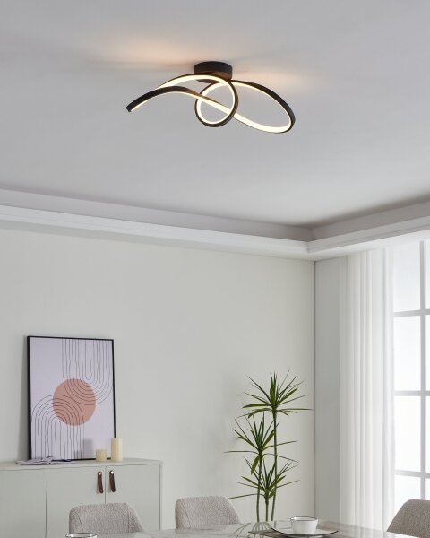 Eglo 901158-LED RGBW Stmívatelné stropní svítidlo CALAROSSA-Z LED/22W/230V černá