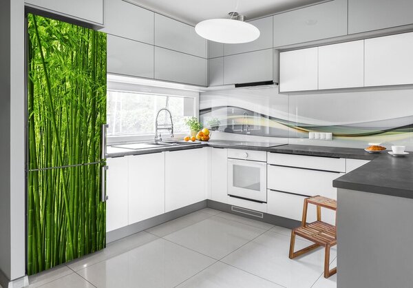 Nálepka fototapeta na ledničku Bambusový les FridgeStick-70x190-f-22860286