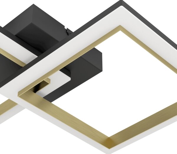 Eglo 901225-LED Stmívatelné stropní svítidlo CALLIERA LED/18,4W/230V černá/zlatá