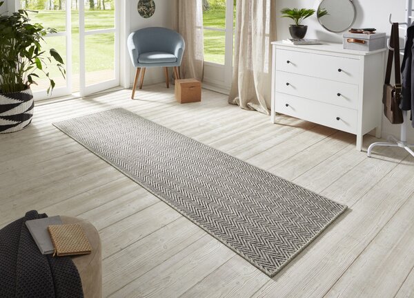 BT Carpet - Hanse Home, Běhoun Nature 104269 Grey/Anthracite | šedá, černá Typ: 80x350 cm