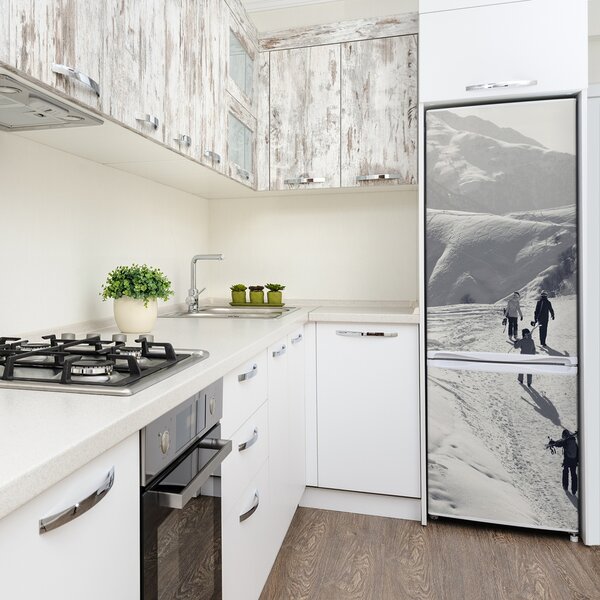 Nálepka tapeta na ledničku Lidé lyžaři FridgeStick-70x190-f-192496705