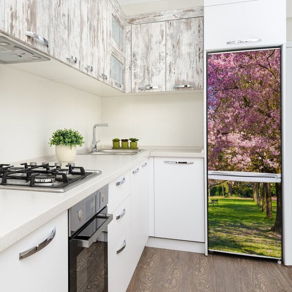 Nálepka fototapeta na ledničku Višně FridgeStick-70x190-f-189356613