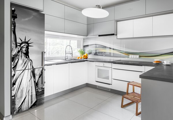 Tapeta na ledničku do kuchyně Socha Svobody FridgeStick-70x190-f-27889874