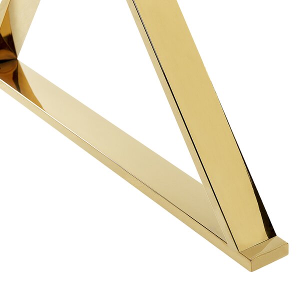 Jídelní stůl ATTICA Mramor/Zlatá 120 cm 70 cm Bezpečnostní sklo