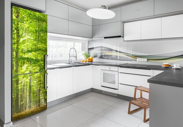 Nálepka na ledničku Příroda bukový les FridgeStick-70x190-f-31250020