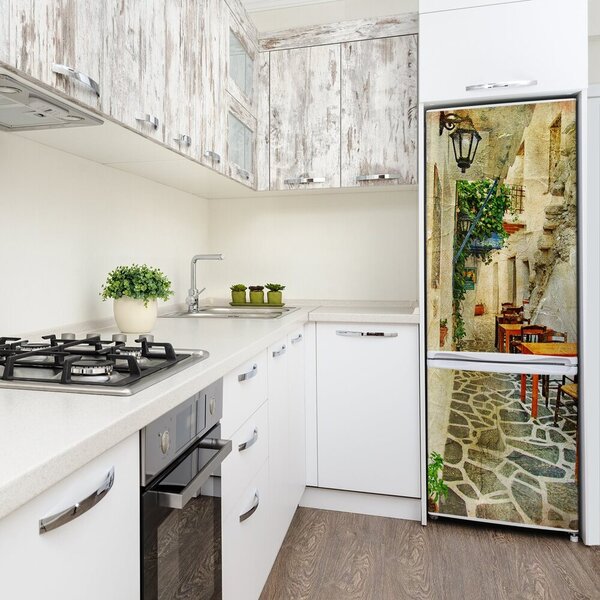 Tapeta nálepka na ledničku Řecké restaurace FridgeStick-70x190-f-31434189
