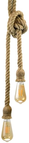 LED Lustr na lanku ROPE 2xE27/10W/230V