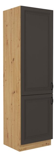 Potravinová kuchyňská skříňka Retroline 60 DK-210 2F, Barva: dub artisan / grafit 5903211466786