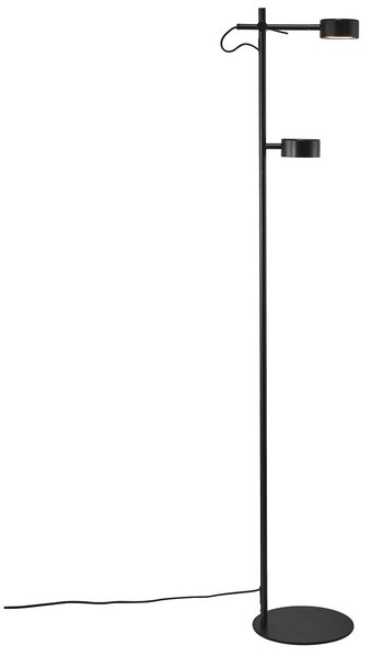 NORDLUX Designová stojací LED lampa CLYDE, 2x5W, teplá bílá, černá 2010844003