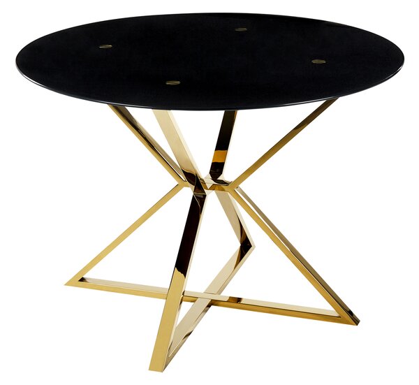 Jídelní stůl BOSCO Černá 105 cm 105 cm Bezpečnostní sklo