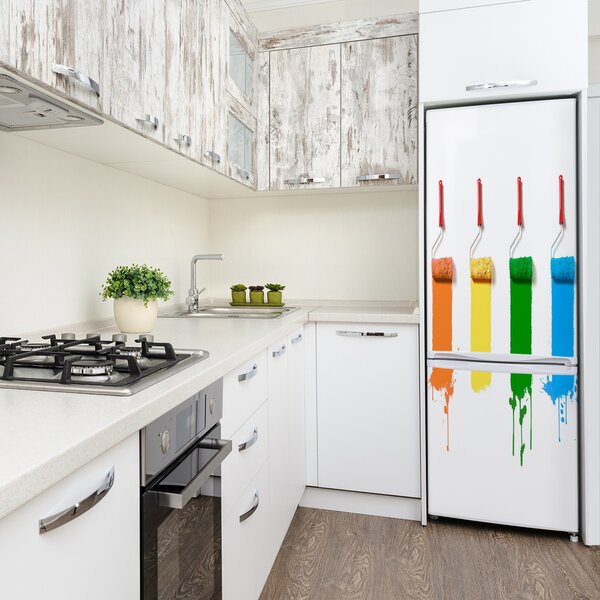 Nálepka tapeta na ledničku Malířské válečky FridgeStick-70x190-f-33077580
