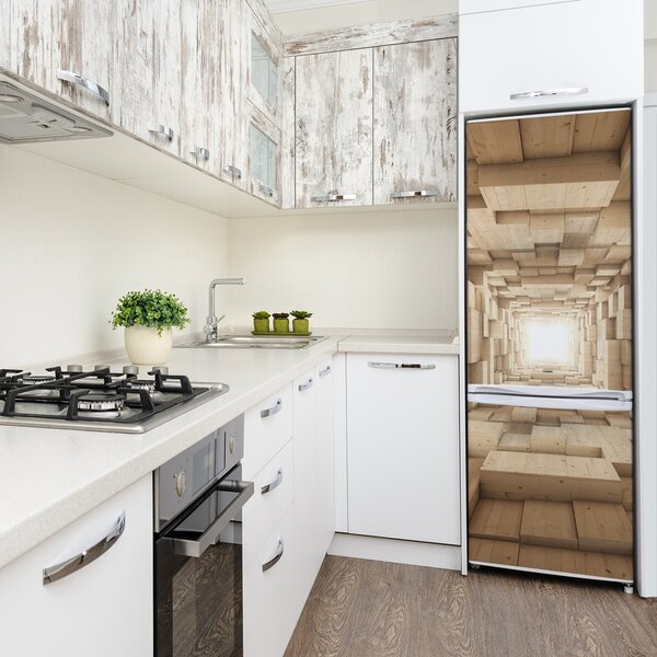 Nálepka tapeta na ledničku Barevný textil FridgeStick-70x190-f-33419074