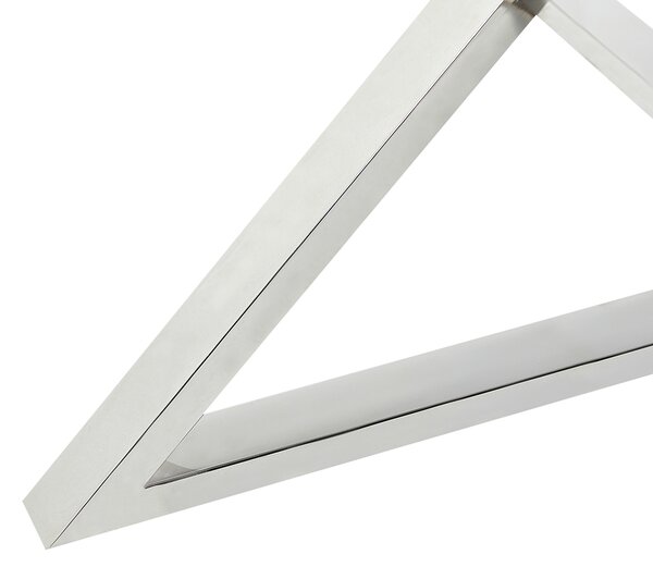 Jídelní stůl BOSCO Stříbrná 105 cm 105 cm Bezpečnostní sklo