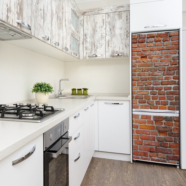 Nálepka tapeta na ledničku Zděná zeď FridgeStick-70x190-f-33247494