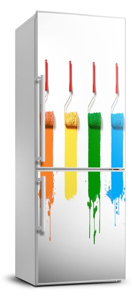 Nálepka tapeta na ledničku Malířské válečky FridgeStick-70x190-f-33077580