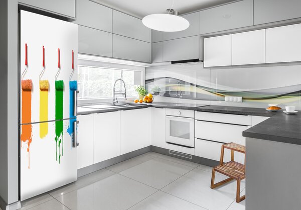Nálepka tapeta na ledničku Malířské válečky FridgeStick-70x190-f-33077580