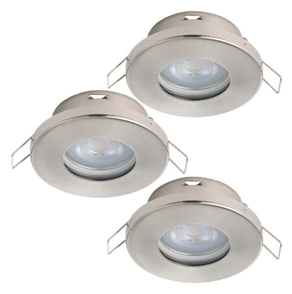 Eglo 901761 - SADA 3xLED Koupelnové svítidlo FAVAZZINA 1xGU10/4W/230V IP44 chrom