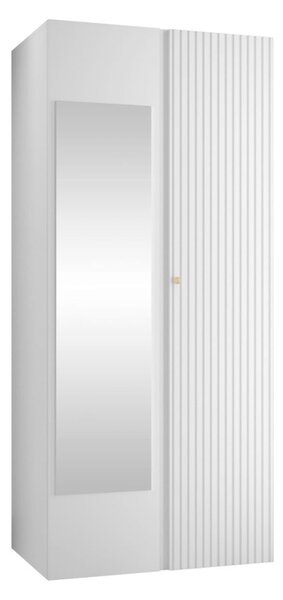 Předsíňová skříň Towiro Slim 2D se zrcadlem, Barva: černá 5903211214288