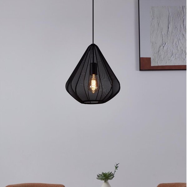 Eglo 43994 - Lustr na lanku 1xE27/40W/230V pr. 33,5 cm černá