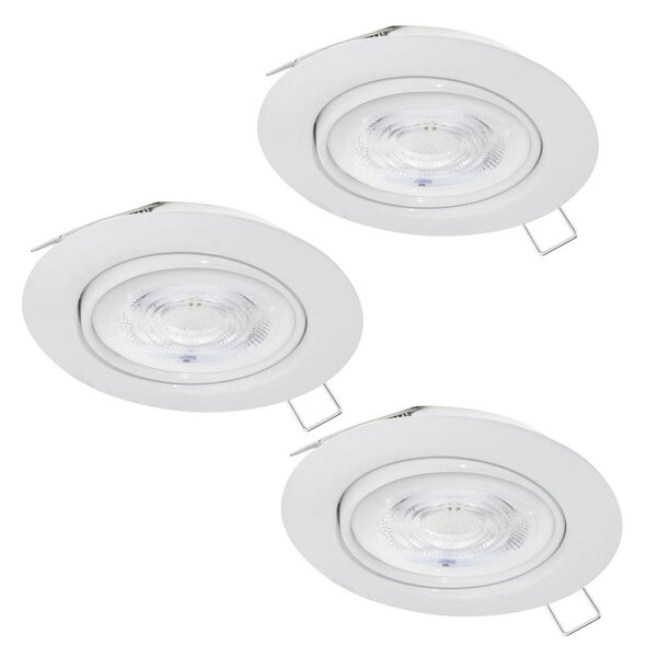 Eglo 901756 - SADA 3x LED Podhledové svítidlo FAVAZZINA 1xGU10/4W/230V bílá